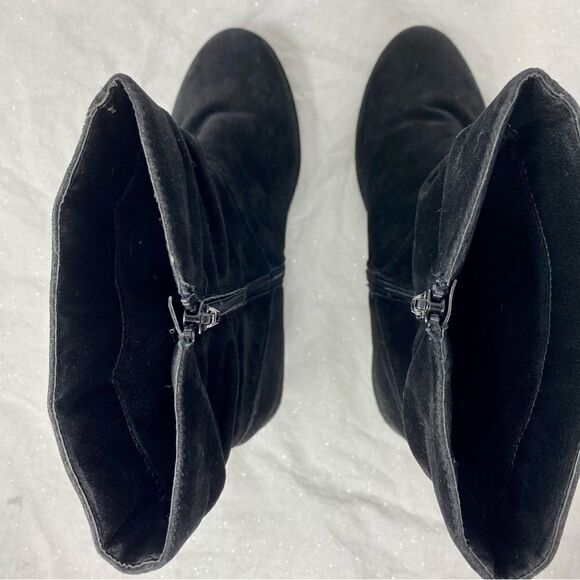 Lane Bryant Suede Wedge Boots- Size 10 Wide - Picture 16 of 16